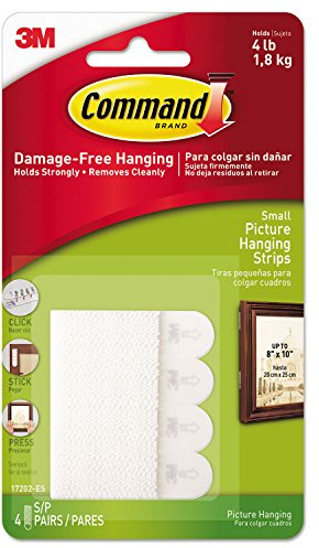 Command™ - Picture Hanging Removable Interlocking Fasteners, 5/8 x 1-3/8, 4 Set/Pack - Sold As 1 Pack - Interlocking fasteners.