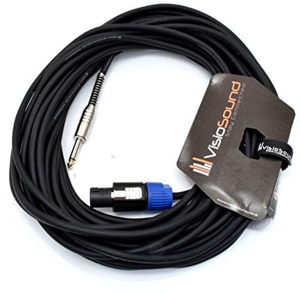 Speakon to Jack Speaker Cable/PA Speaker Lead with Rean Connectors 15m