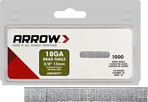 Arrow 160615 BN 18 15 mm Box of 1000 Staples