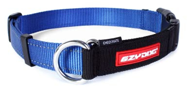 Ezydog Blue Checkmate Dog Collar, X Large