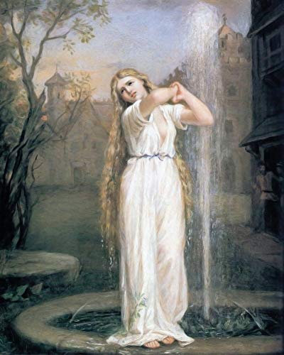 1art1 John William Waterhouse Poster Undine, 1872 Kunstdruck Bild 50x40 cm