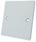 Alliance Electrical FPC1GBP Polished Chrome Flat Single Electrical Blanking Plate 1-Gang, 240 V