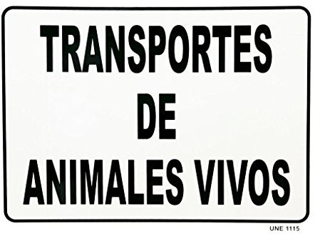 Cofan 199018 - Señal de transporte de animales vivos