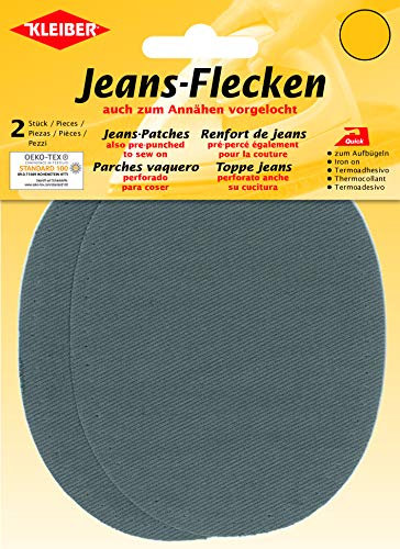 Kleiber Denim Jean Repair Patches, Grey