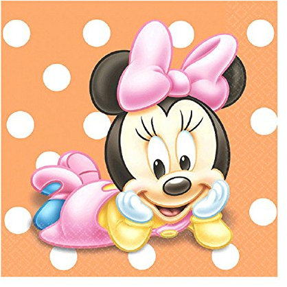 Disney Junior Minnie Mouse 1st Birthday Beverage Napkins (16)