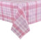 Micro-Pro Pink Plaid Wipe Clean PVC Vinyl Tablecloth Table Cover Protector 140x240cm