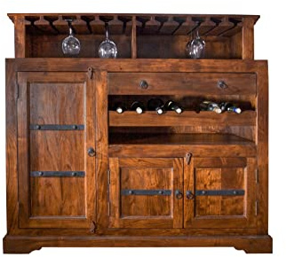 MASSIVMOEBEL24.DE | Oxford Akazie, Farbe:Hellbraun lackiert, Größe:140x66x125 cm (BxTxH)
