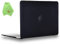 UESWILL Smooth Touch Matte Hard Shell Case Cover Compatible with MacBook 12 inch with Retina Display (Model: A1534) + Microfibre Cleaning Cloth, Black