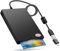 Chuanganzhuo Unidad de Disquete Externa USB portátil de 3.5 1.44MB FDD para PC Windows 2000/XP/Vista/7/8/10 o Mac, no Requiere Controlador Adicional, Plug and Play, Negro