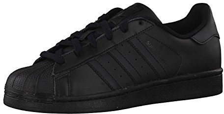 adidas Unisex-Kinder Superstar Foundation Sneaker, Schwarz (Core Black), 35.5 EU