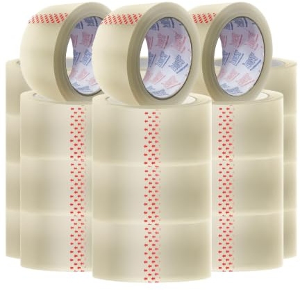 TAHA® 36X TAHA BIG Rolls Of CLEAR STRONG Parcel Tape Packing sellotape Packaging 48mm x 66m