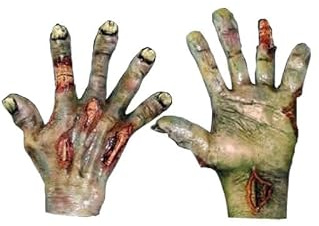 Horror-Shop Grüne Zombie Pranken als Kostümzubehör