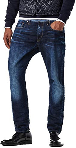 G-STAR RAW Herren 3301 Regular Tapered Jeans, Blau (dk aged 51003-6576-89), 30W / 34L