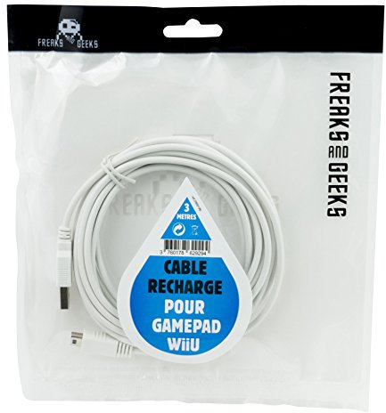 Câble de recharge USB 3m pour Gamepad pour Nintendo Wii U