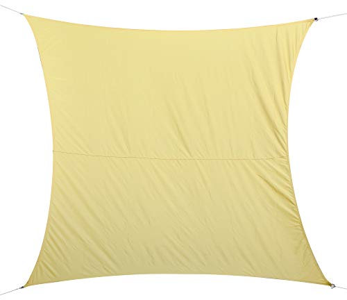 Outsunny Toldo Vela Rectángulo 3x4m Vela de Sombra para Terraza Jardín Camping Resistente al Agua Protección UV Poliéster Color Arena