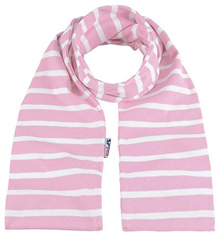 modAS Bretonischer Schal 14 rosa/Weiss gestreift 20x160 cm Nr. 2545