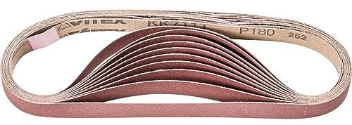 PFERD 664407 Kurzbänder BA, Flexible Schleifmittel, Ausführung Korund A, 180 Korngröße, 520mm x 16mm, 50 Stück