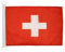 AZ FLAG Bandera Nautica de Suiza 45x30 cm - Pabellón de Conveniencia Suiza 30 x 45 Cm, Bandera de Barco con anillas