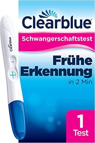 CLEARBLUE Test de Grossesse Rapide & Simple, Paquet de 1 Noir