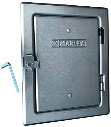 Marley Puerta de chimenea galvanizado con cuadrado cierre 140 x 205 mm