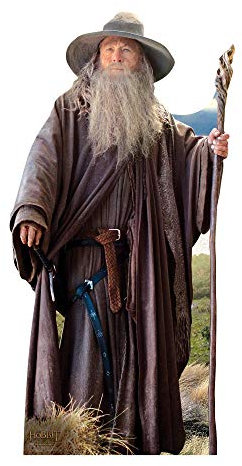 STAR CUTOUTS SC667 Gandalf - Ian McKellen Der Herr des Ringes, lebensgroßer Pappaufsteller