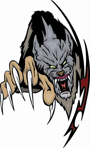 U24 Aufkleber Werewolf Wolf Autoaufkleber Sticker