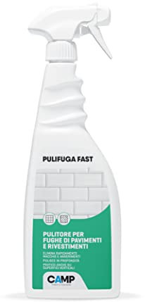Camp pulifuga fast - Limpiador juntas suelos, elimina manchas y ennegrecimiento - solución líquida concentrada, productos limpieza casa, 750ml