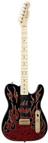 Fender James Burton Telecaster, Maple Fretboard - Red Paisley Flames