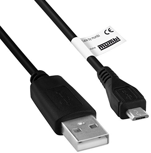 mumbi 08265 USB Ersatzkabel auf Micro USB, Datenkabel kompatibel mit Kindle/Kindle Fire/Kindle Keyboard/Kindle Paperwhite/Kindle Touch
