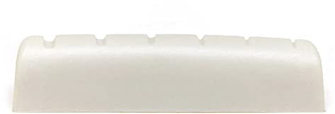 TUSQ PQ-M600-L0 Gitarrensattel, für Martin Style Gitarren (Linkshänder), gekerbt, Nussbaum