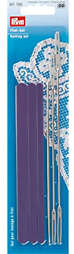 Prym 611750 Filet Netting Set, Kunststoff, Blue, 2 x 1 x 1 cm