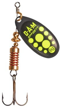 D.A.M. Effzett Standard Spinner - Black Yellow (4 g)