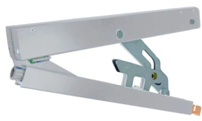 Öffnerschere GEZE OL90 N m. Flügelbock u.Scherenlager,Aluminium weiß RAL 9016 ; 1 Stück