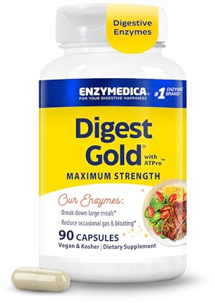 Enzymedica Digest Gold, Maximum Strength, ATPro Energy Support - 90 Caps
