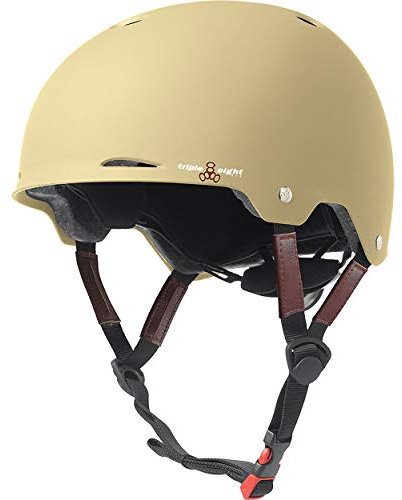 Triple 8 Gotham Helmet with EPS (Rubber Cream, X-Small/Small)