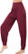 HOEREV Marke Super weiche Modal Spandex Harem Yoga Pilates Hosen, Gr.-XX-Large,Dunkelrot