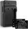 2 Batteries + Chargeur (Auto/Secteur) pour Fuji NP-60 / Casio NP-30 / Drift HD 1080p / Toshiba BT3... - Voir liste