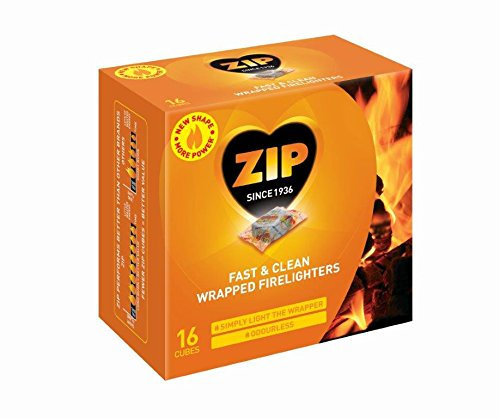 Zip Energy Wrapped Firelighters 16 Packet DGN Please note new Packet size