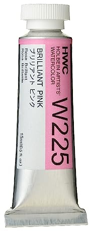 Holbein Artist's Watercolor 15ml Tube (Brilliant Pink) W225