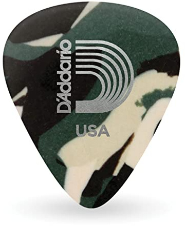 Planet Waves Camouflage Celluloid Medium Guitar Picks (Pack of 25)