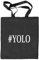 Shirtstreet24, YOLO 2, Stoffbeutel Jute Tasche (ONE SIZE), Größe: onesize,schwarz natur