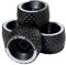 MBS All Terrain Wheels Skateboard-Rad, Schwarz, 100mm X 65mm