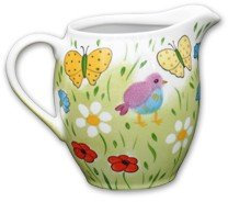 Helina Tilk été Oiseaux Pichet 0,5 l Porcelaine Peint à la main