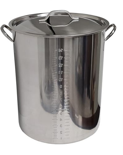 Brewer's Best Beer Brewing - Pentola in acciaio inox con coperchio (16 gL)