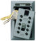 Kidde AccessPoint 001015 KeySafe Original Push Button Combination Permanent Key Lock Box, 5-Key, Titanium Gray