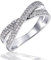Goldmaid Damen-Ring Pavee Kreuz 585 Weißgold 75 Diamanten 0,40 ct. Gr. 54 Pa R4751WG54 Verlobungsring Diamantring
