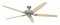 Deckenventilator mit Zugkette Classic Royal Chrom gebürstet 180 Ahorn / Buche
