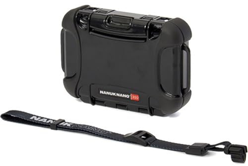 Nanuk 310-0001 Nano Series Waterproof Small Hard Case for Phones, Cameras and Electronics (Black)