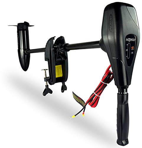 Miganeo Elektromotor TRS 62 lbs | 696 Watt mit Batterie LED | 12 Volt | 28,2 kp | salzwassertauglich