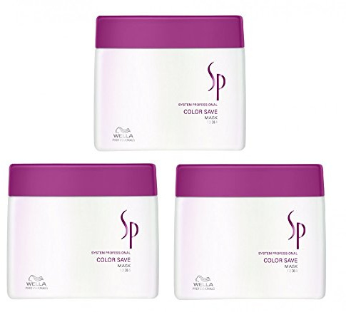 Wella SP Color Save Mask 3 x 400 ml für gefärbtes HaarSystem Professional Care